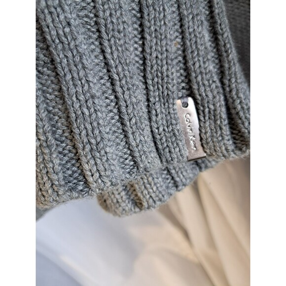 Calvin Klein Men's Pullover Crew Neck Black Sweater Knit Cotton XL 36543 - Picture 5 of 11